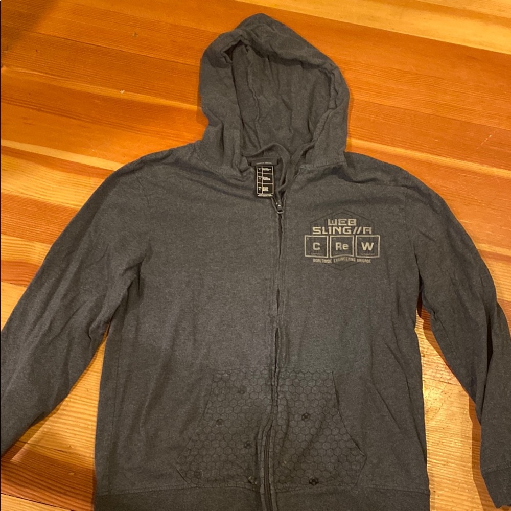 Marvel web slinger Gray Hoodie from California Park